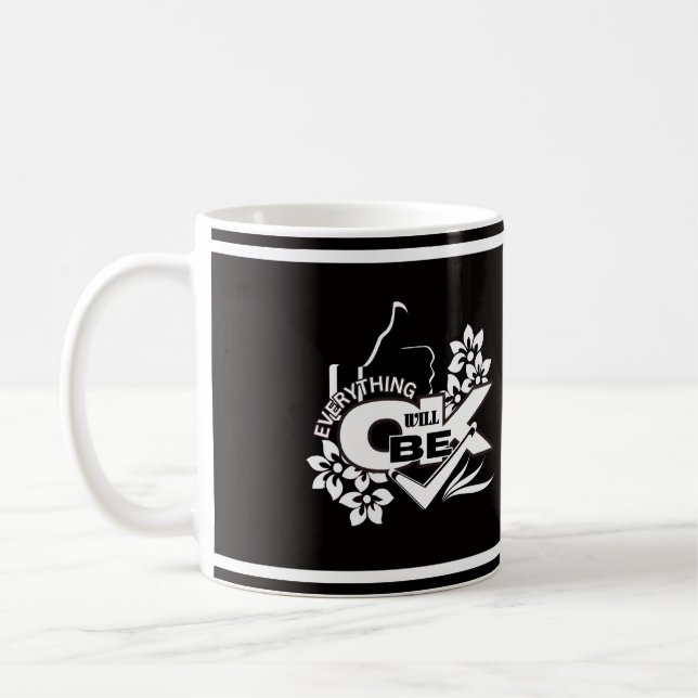 Mug Tout ira bien" Motivational Graphic Tee (Gauche)