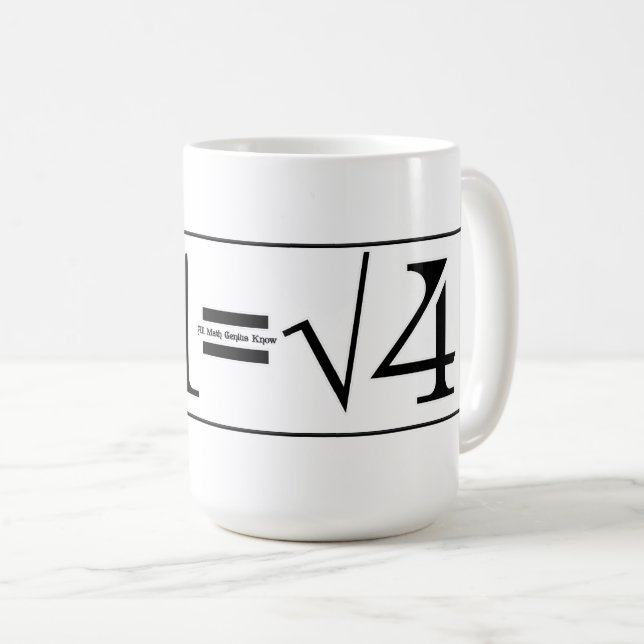 Mug Tout le génie des maths (Devant droit)