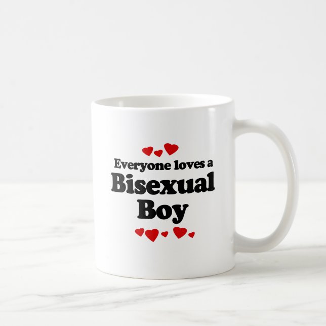 Mug Tout le monde aime un garçon bisexuel (Droite)