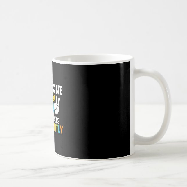 Mug Tout le monde communique différemment Orthophonie  (Droite)