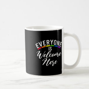 Mug Tout Le Monde Est Bienvenue Ici Bisexual Lesbian G