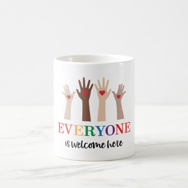 Mug Tout Le Monde Est Le Bienvenu Ici Enseignant Idaho (Centre)