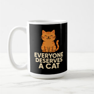 Mug Tout le monde mérite un chat mignon Orange Tabby C