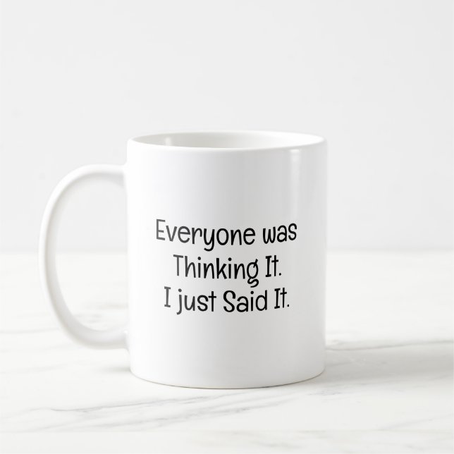Mug Tout le monde pensait la même chose (Gauche)