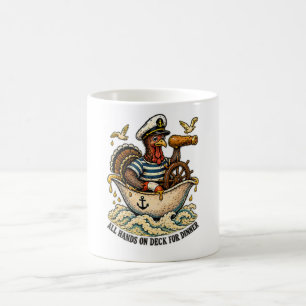 Mug Tout l'équipage à bord pour la dinde de Thanksgivi