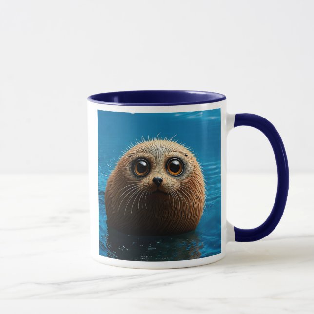 Mug Tout mignon le bébé phoque. (Droite)
