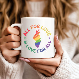 Mug Tout pour l'amour et l'amour pour toute fierté arc