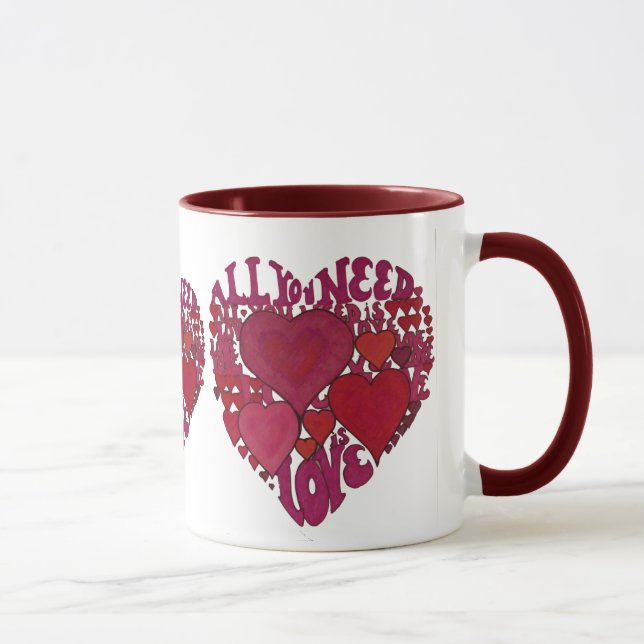 Mug Tout que vous avez besoin est amour (Droite)