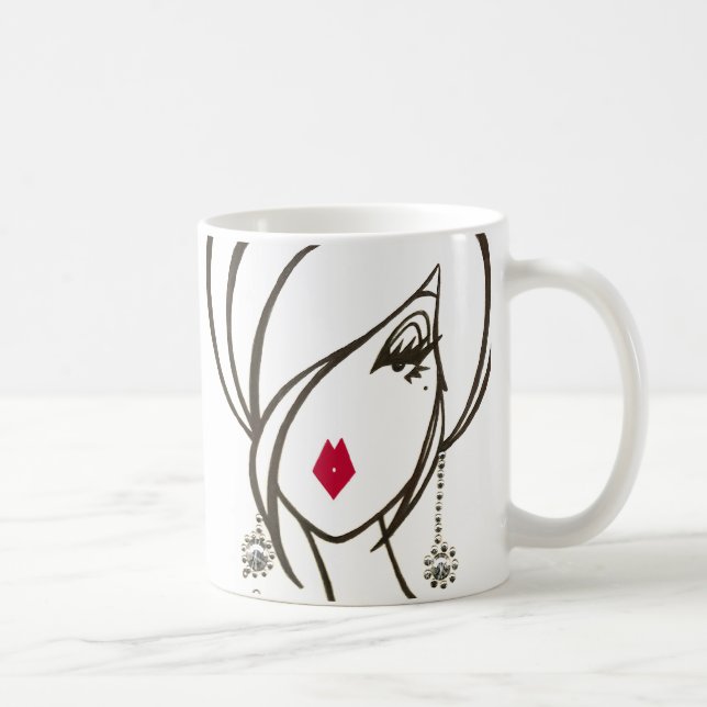 Mug "Tout une fille doit être heureuse… " (Droite)