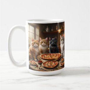 Mug Toute Personne Prêt Pour La Nuit De Pizza De Chat,