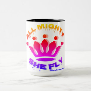 Mug Toute Puissante Elle Voler Coupe De Café Design mu