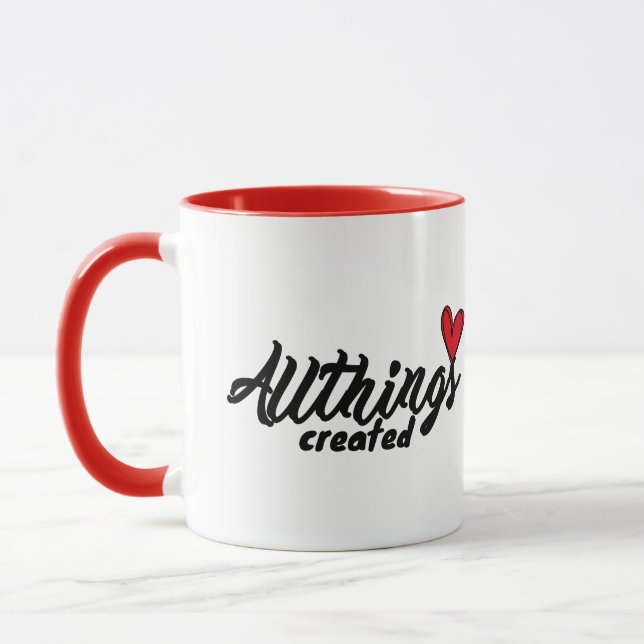 Mug Toutes choses créées avec cœur (Gauche)