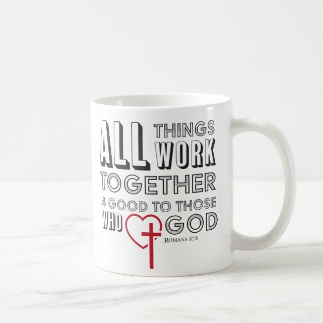 Mug Toutes les choses fonctionnent ensemble 4 bons (Droite)