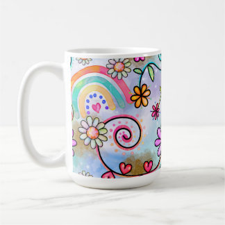 Mug Toutes les fleurs, les coeurs et les arcs-en-ciel