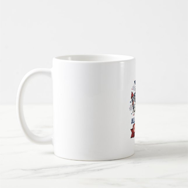 Mug Toutes les poules américaines dessin vectoriel de  (Gauche)
