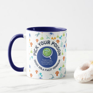 Mug ToxIC Choisissez votre poison Bleu à deux tons de 
