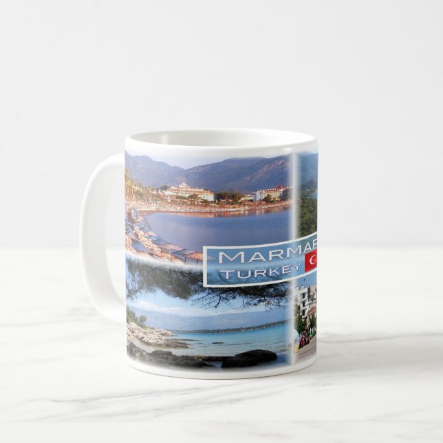 Mug TR Marmaris - Plage d'Icmeler - Lagon Bleu d'Olude (Devant gauche)