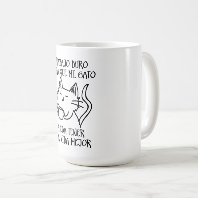 Mug Trabajo duro (Devant droit)