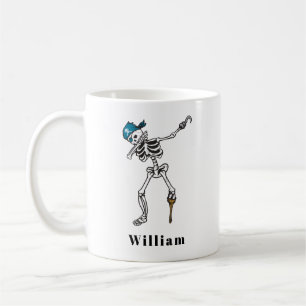 Mug Tracé ou traiter Halloween Dabbing Pirate personna