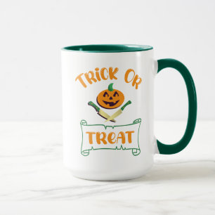Mug Tracer ou traiter les os croisés citrouille Hallow