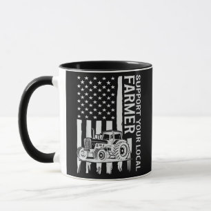 Mug Tracteur agricole patriote drapeau États-Unis Fête