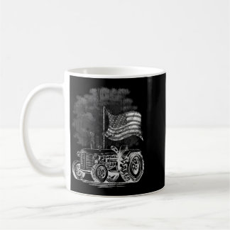 Mug Tracteur agricole vintage Drapeau américain Patrio