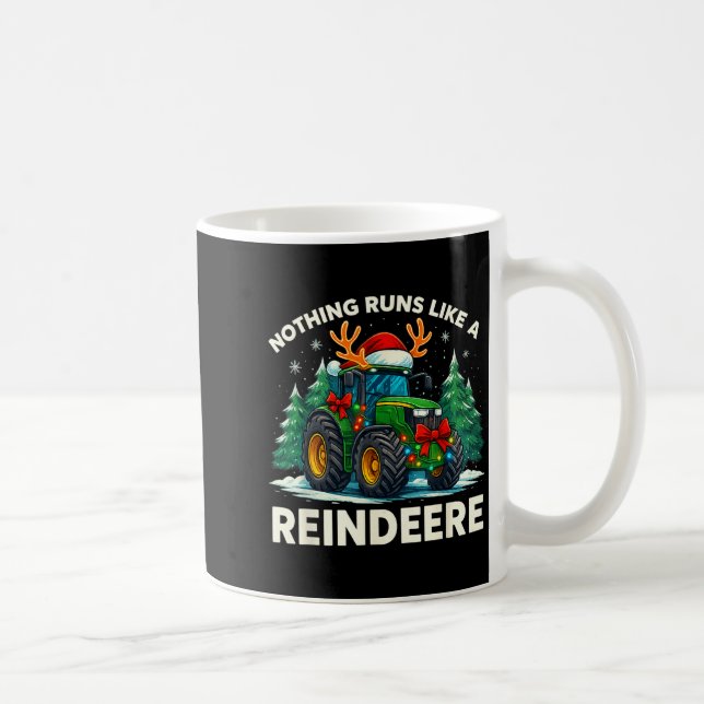 Mug Tracteur de Noël drôle Rien ne fonctionne comme un (Droite)
