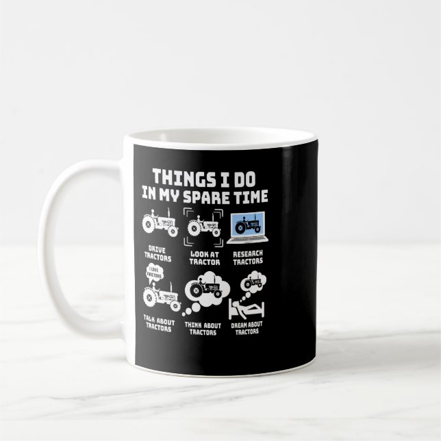Mug Tracteur Que Je Fais Dans Mon Temps De Secours Tra (Gauche)