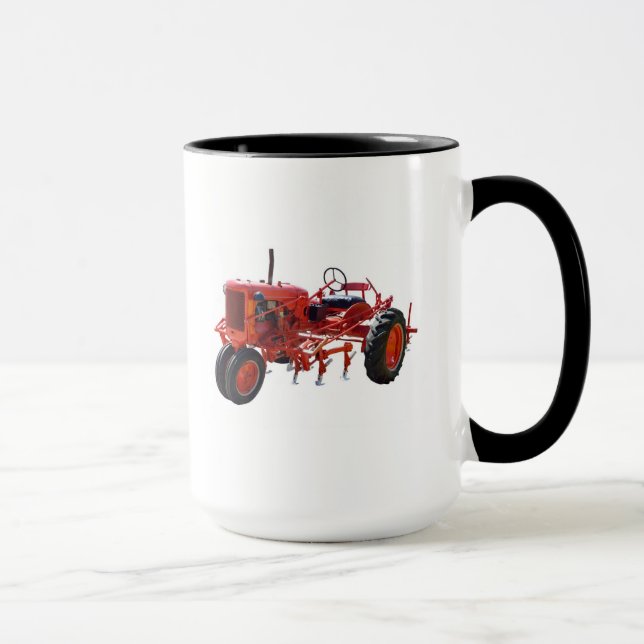Mug Tracteur rouge vintage (Droite)
