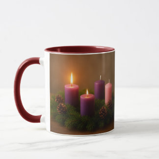 Mug Traditional Advent Wreath Second Sunday