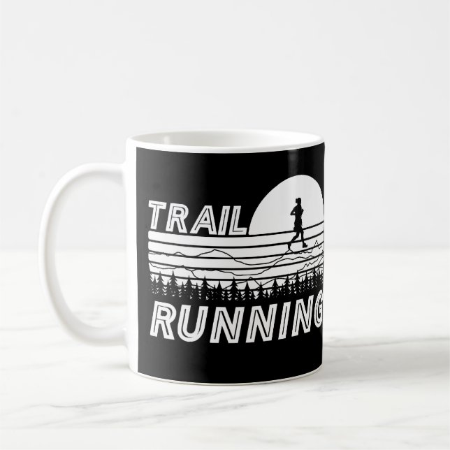 Mug Trail Running au coucher du soleil avec Bergen et  (Gauche)