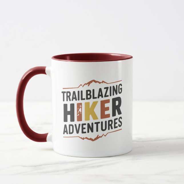 Mug Trailblazing Hiker Adventures (Gauche)