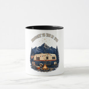 Mug Trailer de camping du 4 juillet dans les montagnes