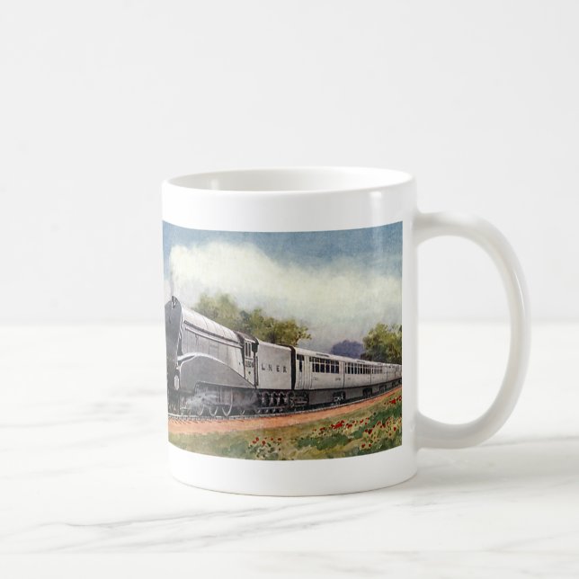 Mug Train à grande vitesse argenté moderne, transport  (Droite)