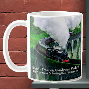Mug Train à vapeur dans le viaduc de Glenfinnan - Ajou