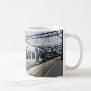 Mug Train bleu et blanc
