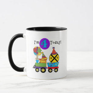 Mug Train d'anniversaire 4e Anniversaire Tshirts et ca