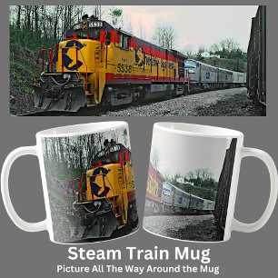 Mug Train de locomotives diesel CSX Chessie