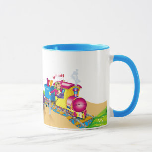 Mug train et voiture