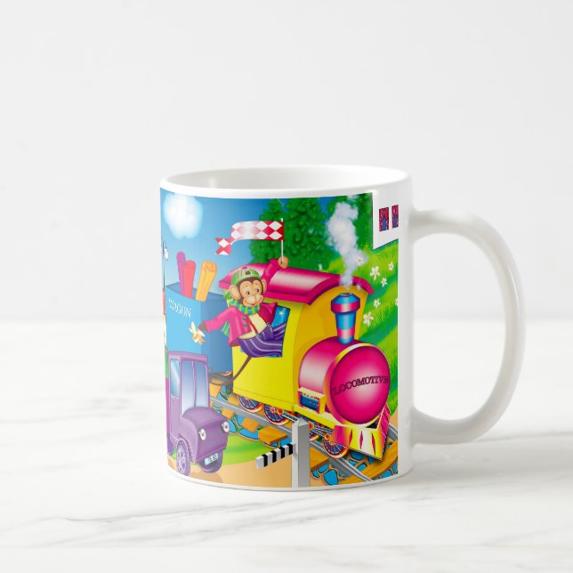 Mug train et voiture (Droite)