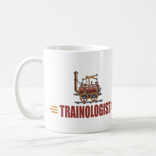 Mug Train ferroviaire humoristique (Gauche)