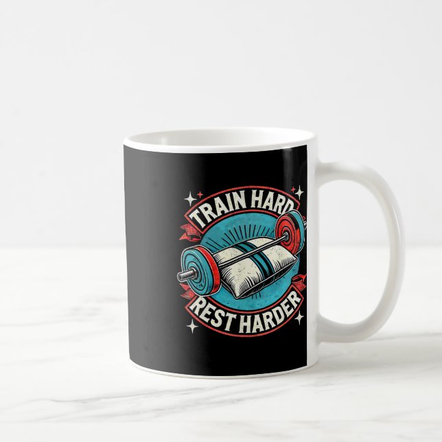Mug Train Hart Rest Harder Barbell Bodybuilding 1 (Droite)