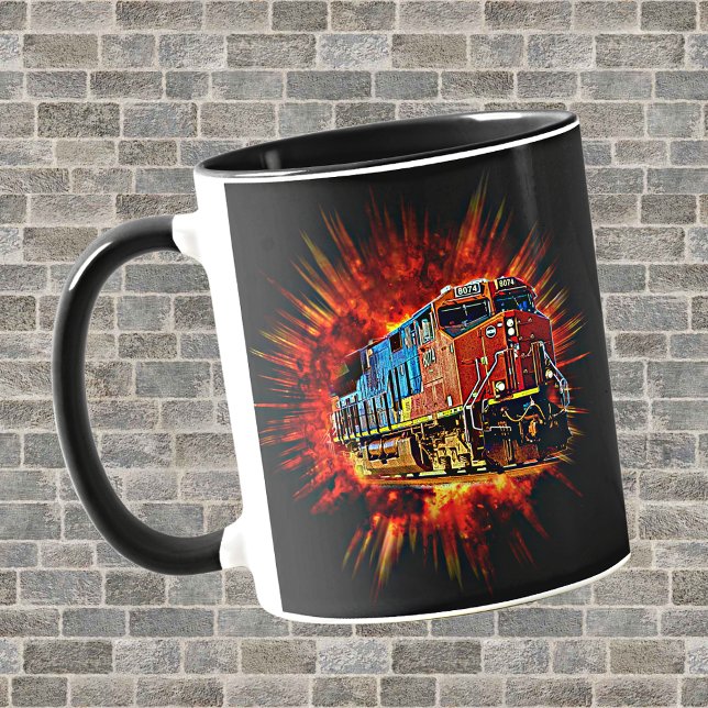 Mug Train Locomotive Diesel Éclatant (Créateur téléchargé)