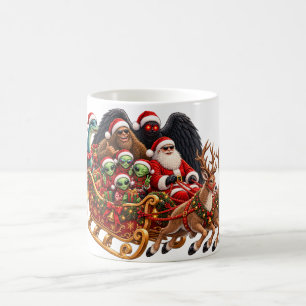 Mug Traîneau de créatures mystérieuses avec Bigfoot, M