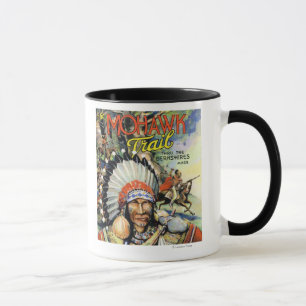 Mug Traînée de Mohawk, vue des Indiens de Mohawk