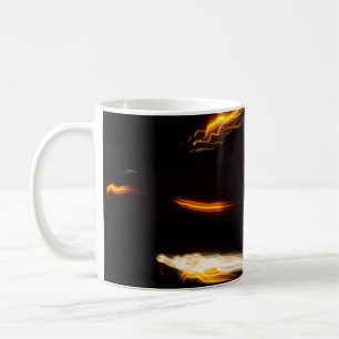 Mug Traînées de lumière de mouvement abstrait Longue e