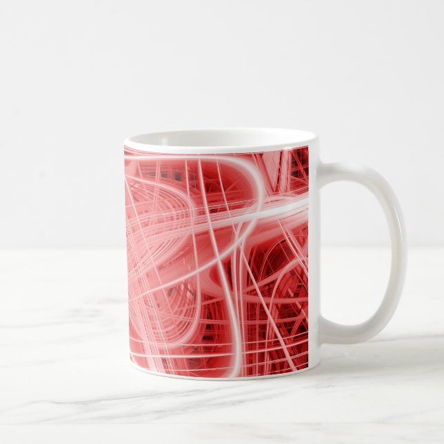 Mug Traînées de lumière rouge et blanche (Droite)