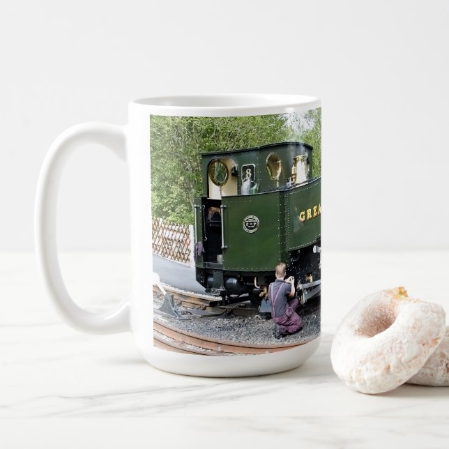 MUG TRAINS À VAPEUR (Avec donut)