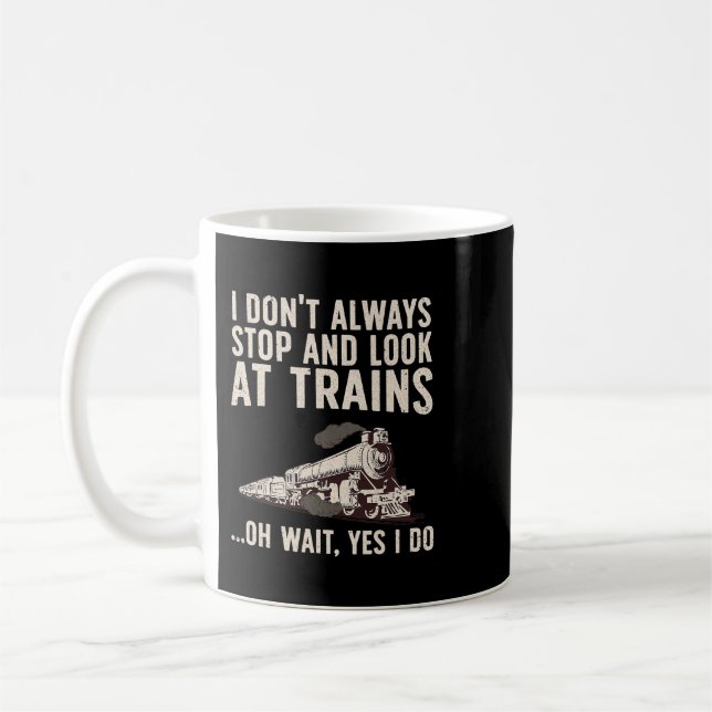 Mug Trains cool Pour Hommes Femmes Train Collector Rai (Gauche)