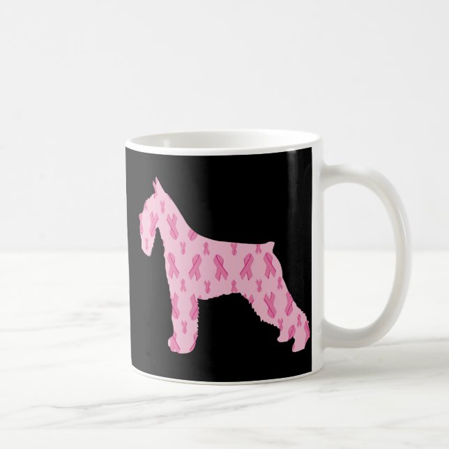 Mug Traitons le cancer Ruban Schnauzer (Droite)